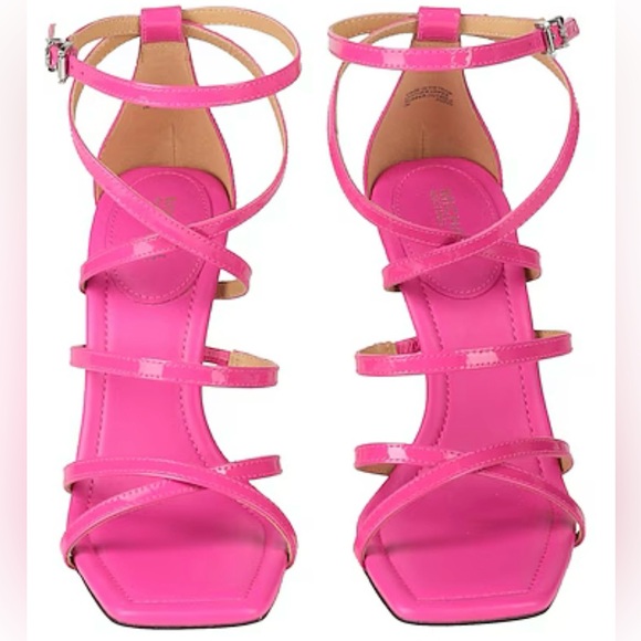 New Michael Kors pink strap heels - size 7.5 - Picture 2 of 7